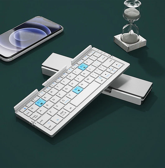 Mini portable foldable Bluetooth wireless keyboard