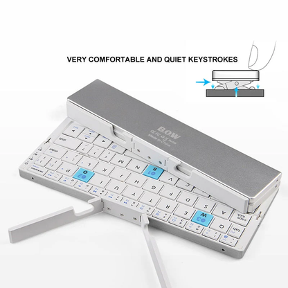 Mini portable foldable Bluetooth wireless keyboard
