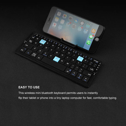 Mini portable foldable Bluetooth wireless keyboard