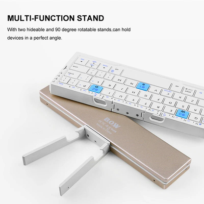 Mini portable foldable Bluetooth wireless keyboard