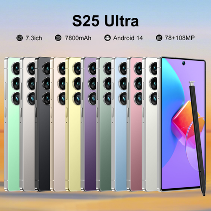 S25 Ultra Phone 7.3 Inch 16GB+1TB