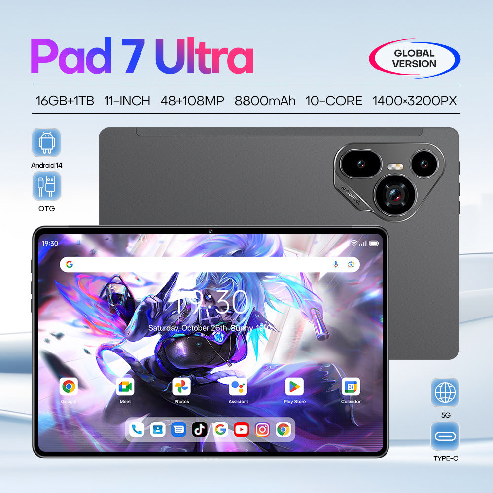 Pad 7 Ultra tablet computer, 10.1 inches, 16GB + 1TB