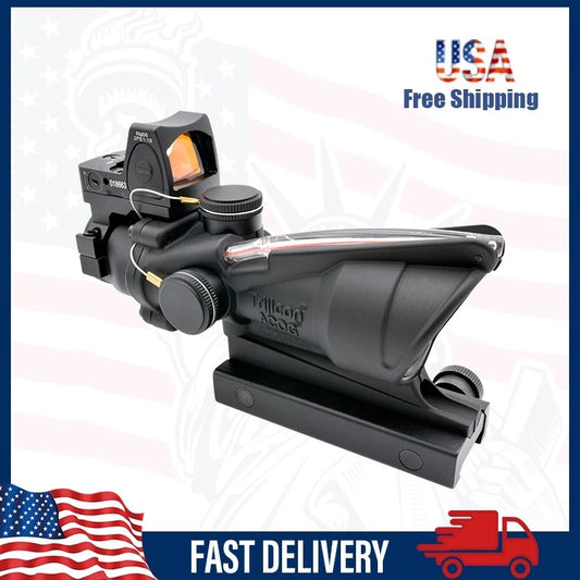 ACOG 4x32 BAC Riflescope | Dual Illuminated Red Chevron